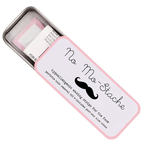 NIB No Mo-Stache (24) Waxing Strips Portable Kit - Picture 2 of 2
